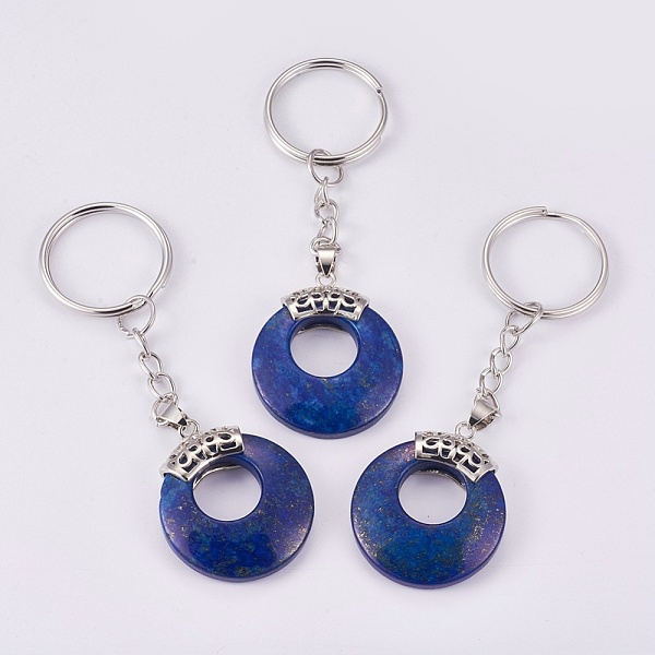 PandaHall Natural Lapis Lazuli Keychain, with Platinum Plated Iron Key Rings and Brass Findings, Dyed, Flat Round, 84mm Lapis Lazuli Flat...
PandaHall Natural Lapis Lazuli Keychain, with Platinum Plated Iron Key Rings and Brass Findings, Dyed, Flat Round, 84mm Lapis Lazuli Flat...