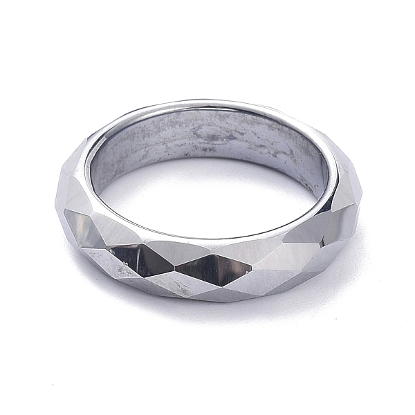PandaHall Synthetic Terahertz Stone Finger Rings, Faceted Flat Round, US Size 5 1/2(16.1mm), 6mm
PandaHall Synthetic Terahertz Stone Finger Rings, Faceted Flat Round, US Size 5 1/2(16.1mm), 6mm