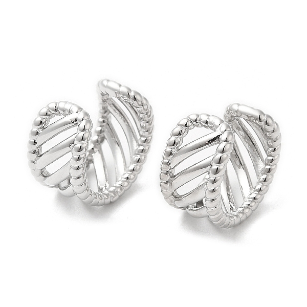 PandaHall Rack Plating Brass Hollow Cuff Earrings for Women, Long-Lasting Plated, Lead Free & Cadmium Free, Platinum, 13.5x15x8mm Brass
PandaHall Rack Plating Brass Hollow Cuff Earrings for Women, Long-Lasting Plated, Lead Free & Cadmium Free, Platinum, 13.5x15x8mm Brass