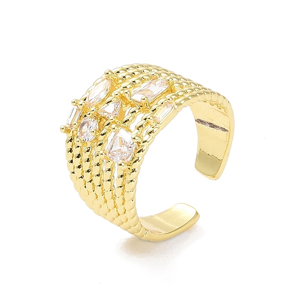 PandaHall Brass Cuff Finger Rings, with Cubic Zirconia, Multi Lines, Inner Diameter: 18.2mm Brass Others
PandaHall Brass Cuff Finger Rings, with Cubic Zirconia, Multi Lines, Inner Diameter: 18.2mm Brass Others