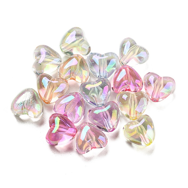 PandaHall UV Plating Transparent Acrylic Beads, AB Color Plated, Iridescent Heart, Mixed Color, 9.5x11x7mm, Hole: 1.8mm Acrylic Heart..., Multicolor
PandaHall UV Plating Transparent Acrylic Beads, AB Color Plated, Iridescent Heart, Mixed Color, 9.5x11x7mm, Hole: 1.8mm Acrylic Heart..., Multicolor