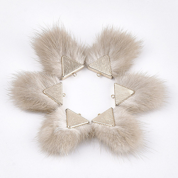 PandaHall Faux Mink Fur Tassel Pendant Decorations, with Brass Findings, Light Gold, Antique White, 40~42x20~30x5.5~7mm, Hole: 2mm Fibre..., Orange
PandaHall Faux Mink Fur Tassel Pendant Decorations, with Brass Findings, Light Gold, Antique White, 40~42x20~30x5.5~7mm, Hole: 2mm Fibre..., Orange