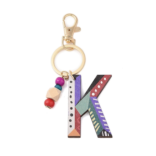 PandaHall Wood Keychain, with Dye & Iron Key Ring, Letter K, 11.6~12.1cm Wood Letter K
PandaHall Wood Keychain, with Dye & Iron Key Ring, Letter K, 11.6~12.1cm Wood Letter K