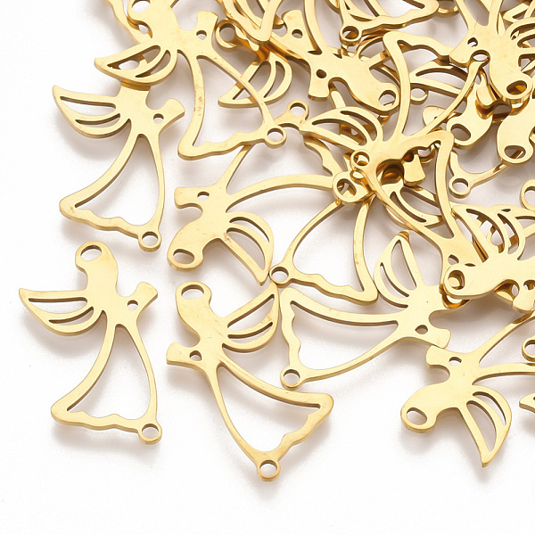 PandaHall 201 Stainless Steel Links connectors, Laser Cut Links, Angel, Golden, 23.5x14x1mm, Hole: 1.6mm 201 Stainless Steel Angel & Fairy
PandaHall 201 Stainless Steel Links connectors, Laser Cut Links, Angel, Golden, 23.5x14x1mm, Hole: 1.6mm 201 Stainless Steel Angel & Fairy