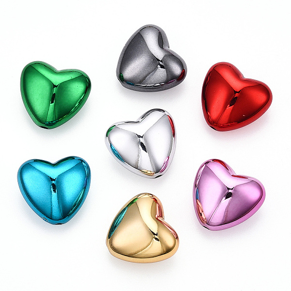 PandaHall UV Plating Acrylic Beads, Heart, Mixed Color, 18x19.5x11.5mm, Hole: 1.8mm Acrylic Heart Multicolor
PandaHall UV Plating Acrylic Beads, Heart, Mixed Color, 18x19.5x11.5mm, Hole: 1.8mm Acrylic Heart Multicolor