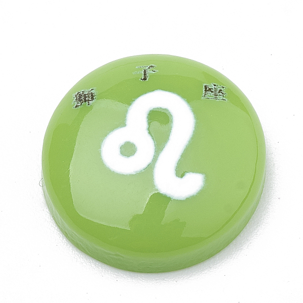PandaHall Constellation/Zodiac Sign Resin Cabochons, Half Round/Dome, Craved with Chinese character, Leonis, Lime Green, 15x4.5mm Resin Half...
PandaHall Constellation/Zodiac Sign Resin Cabochons, Half Round/Dome, Craved with Chinese character, Leonis, Lime Green, 15x4.5mm Resin Half...