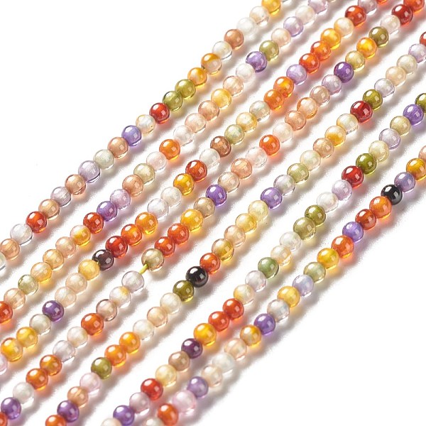 PandaHall Cubic Zirconia Bead Strands, Round, Colorful, 2~2.5mm, Hole: 0.6mm, about 193pcs/strand, 14.57~15.08 inch (37~38.3cm) Cubic...
PandaHall Cubic Zirconia Bead Strands, Round, Colorful, 2~2.5mm, Hole: 0.6mm, about 193pcs/strand, 14.57~15.08 inch (37~38.3cm) Cubic...