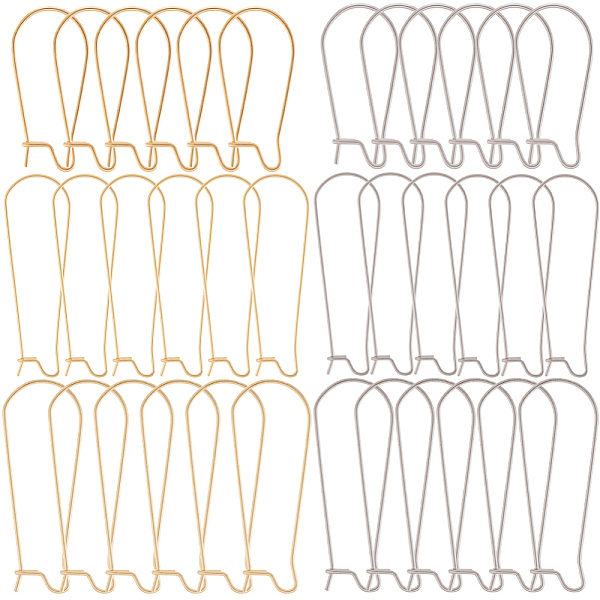 PandaHall SUNNYCLUE 180Pcs 6 Style 304 Stainless Steel Hoop Earring Findings, Kidney Ear Wire, Golden & Stainless Steel Color...
PandaHall SUNNYCLUE 180Pcs 6 Style 304 Stainless Steel Hoop Earring Findings, Kidney Ear Wire, Golden & Stainless Steel Color...