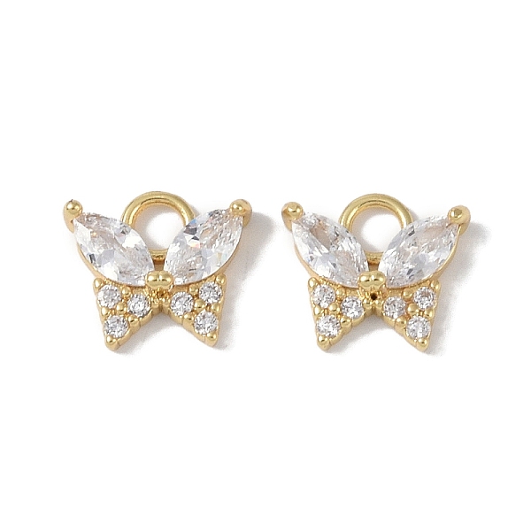 PandaHall Rack Plating Brass Micro Pave CLear Cubic Zirconia Charms, Cadmium Free & Lead Free, Long-Lasting Plated, Butterfly, Real 18K Gold...
PandaHall Rack Plating Brass Micro Pave CLear Cubic Zirconia Charms, Cadmium Free & Lead Free, Long-Lasting Plated, Butterfly, Real 18K Gold...