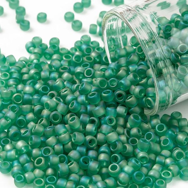 PandaHall TOHO Round Seed Beads, Japanese Seed Beads, (164BF) Transparent AB Frost Dark Peridot, 8/0, 3mm, Hole: 1mm, about 222pcs/bottle..., Green
PandaHall TOHO Round Seed Beads, Japanese Seed Beads, (164BF) Transparent AB Frost Dark Peridot, 8/0, 3mm, Hole: 1mm, about 222pcs/bottle..., Green