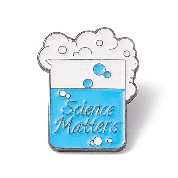 PandaHall Word Science Matters Enamel Pin, Chemistry Bottle Alloy Badge for Teachers' Day, Gunmetal, Blue, 30.5x24x1.5mm, Pin: 1mm...
PandaHall Word Science Matters Enamel Pin, Chemistry Bottle Alloy Badge for Teachers' Day, Gunmetal, Blue, 30.5x24x1.5mm, Pin: 1mm...