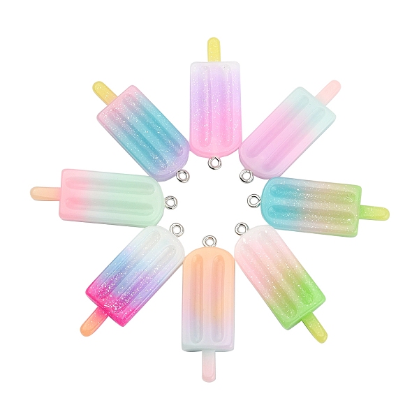PandaHall 40Pcs 8 Colors Gradient Color Opaque Resin Pendants, Ice Cream Charm, with Glitter Powder and Platinum Tone Iron Loops, Mixed..., Multicolor
PandaHall 40Pcs 8 Colors Gradient Color Opaque Resin Pendants, Ice Cream Charm, with Glitter Powder and Platinum Tone Iron Loops, Mixed..., Multicolor