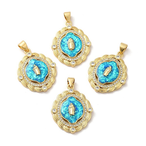 PandaHall Rack Plating Brass Micro Pave Cubic Zirconia with Synthetic Opal Pendants, with Jump Ring, Lead Free & Cadmium Free, Long-Lasting..., Cyan
PandaHall Rack Plating Brass Micro Pave Cubic Zirconia with Synthetic Opal Pendants, with Jump Ring, Lead Free & Cadmium Free, Long-Lasting..., Cyan