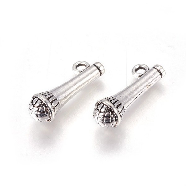 PandaHall Tibetan Style Zinc Alloy Pendants, Microphone, Antique Silver, 21x8.5x7mm, Hole: 1.6mm Alloy
PandaHall Tibetan Style Zinc Alloy Pendants, Microphone, Antique Silver, 21x8.5x7mm, Hole: 1.6mm Alloy