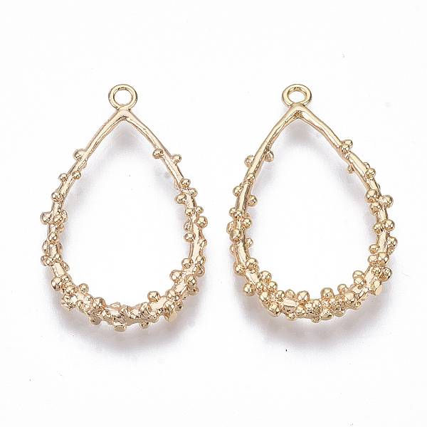 PandaHall Brass Pendants, Nickel Free, Teardrop, Real 18K Gold Plated, 33x20x4mm, Hole: 1.6mm Brass Teardrop
PandaHall Brass Pendants, Nickel Free, Teardrop, Real 18K Gold Plated, 33x20x4mm, Hole: 1.6mm Brass Teardrop