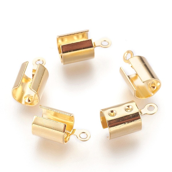 PandaHall 304 Stainless Steel Folding Crimp Ends, Fold Over Crimp Cord Ends, Golden, 12x6.5x6.5mm, Hole: 1.4mm, Inner Diameter: 5.5~6mm 304...
PandaHall 304 Stainless Steel Folding Crimp Ends, Fold Over Crimp Cord Ends, Golden, 12x6.5x6.5mm, Hole: 1.4mm, Inner Diameter: 5.5~6mm 304...