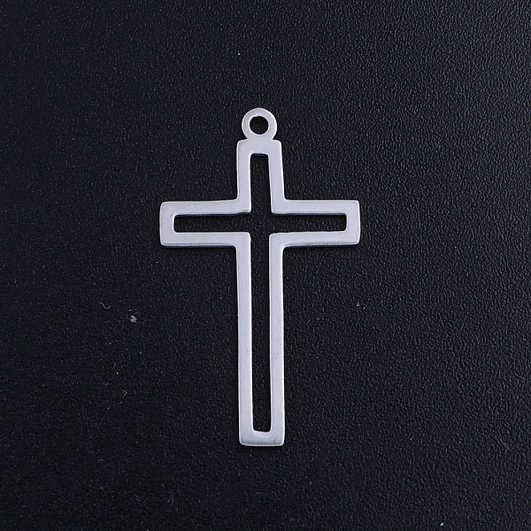 PandaHall 201 Stainless Steel Charms, Cross, Stainless Steel Color, 27.5x16x1mm, Hole: 1.5mm 201 Stainless Steel Cross
PandaHall 201 Stainless Steel Charms, Cross, Stainless Steel Color, 27.5x16x1mm, Hole: 1.5mm 201 Stainless Steel Cross