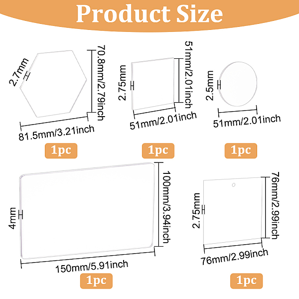 PandaHall BENECREAT 5 Style Acrylic Stamp Blocks, Clear Stamping Tools Decorative Stamps Blocks for DIY Scrapbooking Crafts Card Making...
PandaHall BENECREAT 5 Style Acrylic Stamp Blocks, Clear Stamping Tools Decorative Stamps Blocks for DIY Scrapbooking Crafts Card Making...