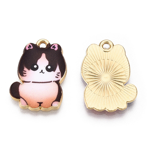 PandaHall Printed Alloy Pendants, Light Glod, Cat Charms, Coconut Brown, 21x14.5x1.5mm, Hole: 1.4mm Alloy Cat Shape
PandaHall Printed Alloy Pendants, Light Glod, Cat Charms, Coconut Brown, 21x14.5x1.5mm, Hole: 1.4mm Alloy Cat Shape