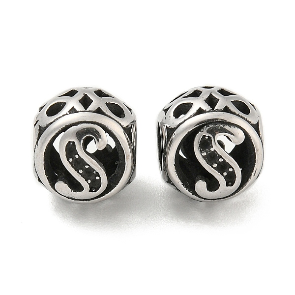 PandaHall 304 Stainless Steel Beads Rhinestone Settings, Large Hole Beads, Round, Letter S, 9.5x8.5x9.5mm, Hole: 4mm, Fit for 0.8mm...
PandaHall 304 Stainless Steel Beads Rhinestone Settings, Large Hole Beads, Round, Letter S, 9.5x8.5x9.5mm, Hole: 4mm, Fit for 0.8mm...