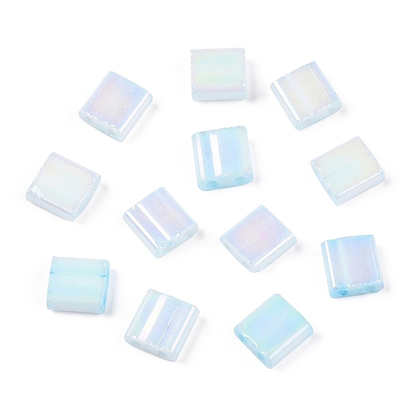 PandaHall 2-Hole Opaque Glass Seed Beads, AB Colours, Rectangle, Light Cyan, 5x4.5~5.5x2~2.5mm, Hole: 0.5~0.8mm Glass Rectangle
PandaHall 2-Hole Opaque Glass Seed Beads, AB Colours, Rectangle, Light Cyan, 5x4.5~5.5x2~2.5mm, Hole: 0.5~0.8mm Glass Rectangle