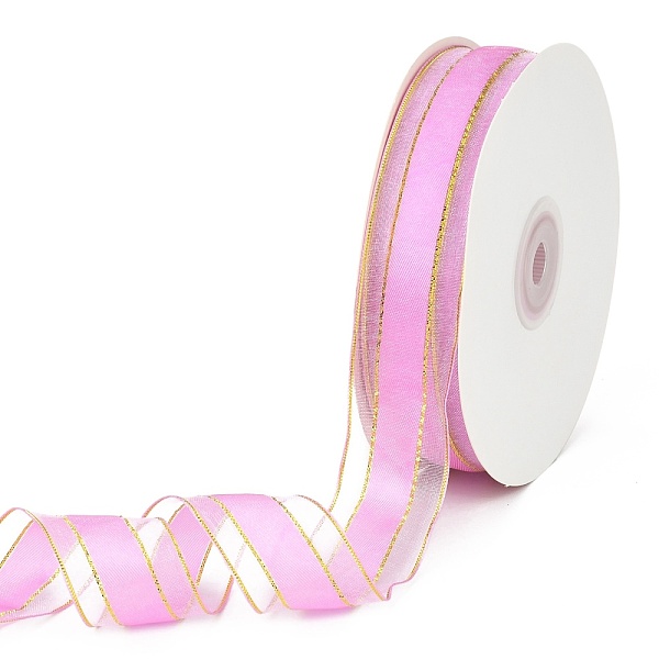 PandaHall Solid Color Organza Ribbons, Golden Wired Edge Ribbon, for Party Decoration, Gift Packing, Violet, 1"(25mm), about 50yard/roll..., Purple
PandaHall Solid Color Organza Ribbons, Golden Wired Edge Ribbon, for Party Decoration, Gift Packing, Violet, 1"(25mm), about 50yard/roll..., Purple