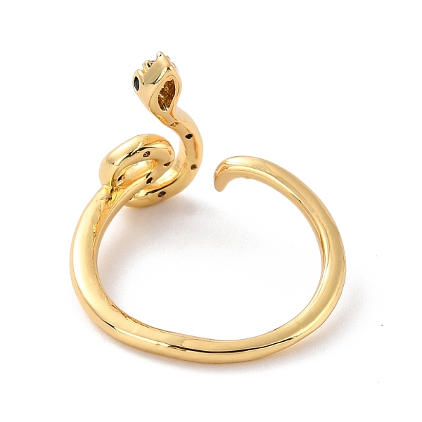 PandaHall Spiral Snake Cubic Zirconia Cuff Rings, Real 18K Gold Plated Open Ring, Cadmium Free & Lead Free, Clear, US Size 6 1/2(16.9mm)...
PandaHall Spiral Snake Cubic Zirconia Cuff Rings, Real 18K Gold Plated Open Ring, Cadmium Free & Lead Free, Clear, US Size 6 1/2(16.9mm)...