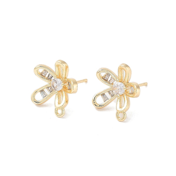 PandaHall Brass Micro Pave Cubic Zirconia Stud Earring Findings, Flower, Real 18K Gold Plated, 13.5x15.5mm, Hole: 1.4mm, Pin: 0.8mm...
PandaHall Brass Micro Pave Cubic Zirconia Stud Earring Findings, Flower, Real 18K Gold Plated, 13.5x15.5mm, Hole: 1.4mm, Pin: 0.8mm...