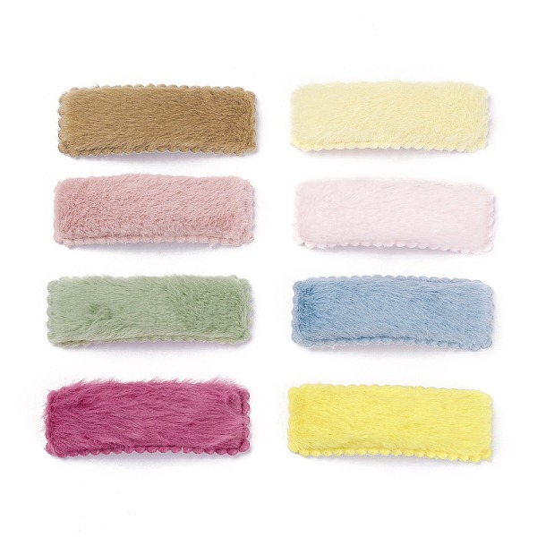 PandaHall Plush Snap Hair Clips, with Stainless Steel Findings, for Girl Hair Decorate, Rectangle, Mixed Color, 76x27x10mm Stainless Steel..., Multicolor
PandaHall Plush Snap Hair Clips, with Stainless Steel Findings, for Girl Hair Decorate, Rectangle, Mixed Color, 76x27x10mm Stainless Steel..., Multicolor