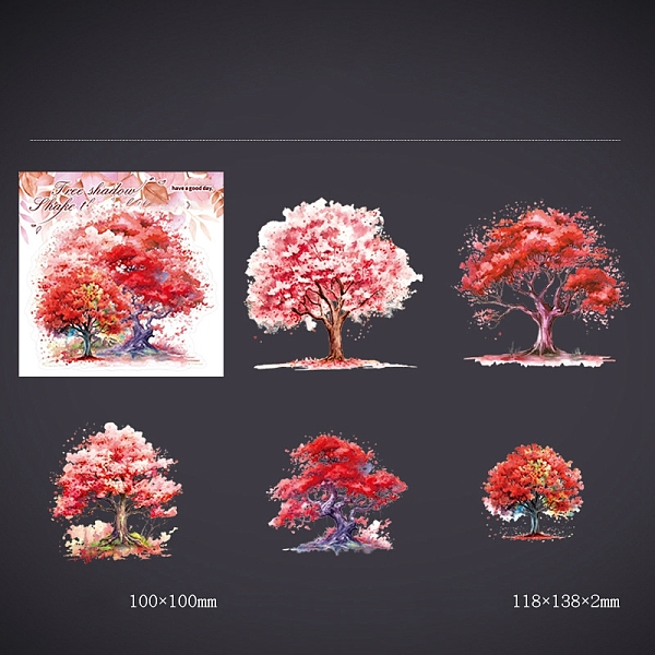 PandaHall 10Pcs 5 Styles 3D PET Adhesive Waterproof Stickers Set, Tree, for DIY Photo Album Diary Scrapbook Decorative, Red, 100x100mm...
PandaHall 10Pcs 5 Styles 3D PET Adhesive Waterproof Stickers Set, Tree, for DIY Photo Album Diary Scrapbook Decorative, Red, 100x100mm...
