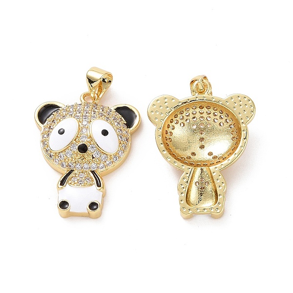 PandaHall Brass Micro Pave Clear Cubic Zirconia Pendants, with Enamel, Panda Charms, Golden, White & Black, 26x20x5.5mm, Hole: 3.5x4mm...
PandaHall Brass Micro Pave Clear Cubic Zirconia Pendants, with Enamel, Panda Charms, Golden, White & Black, 26x20x5.5mm, Hole: 3.5x4mm...