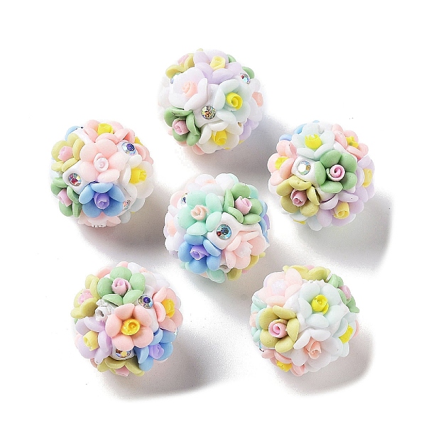 PandaHall Luminous Resin Pave Rhinestone Beads, Glow in the Dark Flower Round Beads with Porcelain, Colorful, 19~22mm, Hole: 2mm Resin Round
PandaHall Luminous Resin Pave Rhinestone Beads, Glow in the Dark Flower Round Beads with Porcelain, Colorful, 19~22mm, Hole: 2mm Resin Round