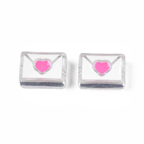 PandaHall Transparent Acrylic Beads, with Enamel, Envelope, WhiteSmoke, 22x16x9mm, Hole: 3mm Acrylic Rectangle White
PandaHall Transparent Acrylic Beads, with Enamel, Envelope, WhiteSmoke, 22x16x9mm, Hole: 3mm Acrylic Rectangle White