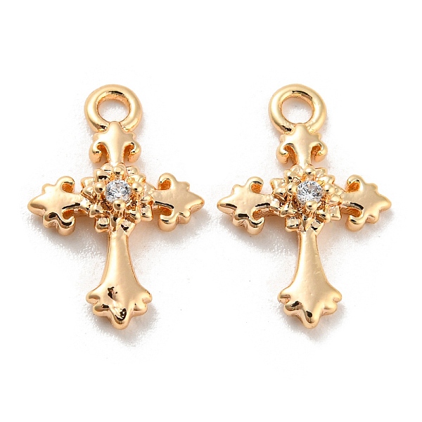 PandaHall Brass Micro Pave Cubic Zirconia Charm, Cross, Real 18K Gold Plated, 13x8.5x2.5mm, Hole: 1.4mm Brass+Cubic Zirconia Cross Clear
PandaHall Brass Micro Pave Cubic Zirconia Charm, Cross, Real 18K Gold Plated, 13x8.5x2.5mm, Hole: 1.4mm Brass+Cubic Zirconia Cross Clear