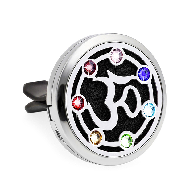 PandaHall Chakra Flat Round Alloy Rhinestone Car Air Vent Clips, Diffuser Locket Clip with Magnetic Lid, For Automobiles Accessories, 30mm...
PandaHall Chakra Flat Round Alloy Rhinestone Car Air Vent Clips, Diffuser Locket Clip with Magnetic Lid, For Automobiles Accessories, 30mm...