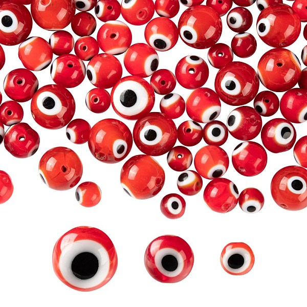PandaHall 3 Strands 3 Style Handmade Evil Eye Lampwork Round Bead Strands, Dark Red, 6~10mm, Hole: 1mm, about 39~65pcs/strand, 14.17~14.96...
PandaHall 3 Strands 3 Style Handmade Evil Eye Lampwork Round Bead Strands, Dark Red, 6~10mm, Hole: 1mm, about 39~65pcs/strand, 14.17~14.96...