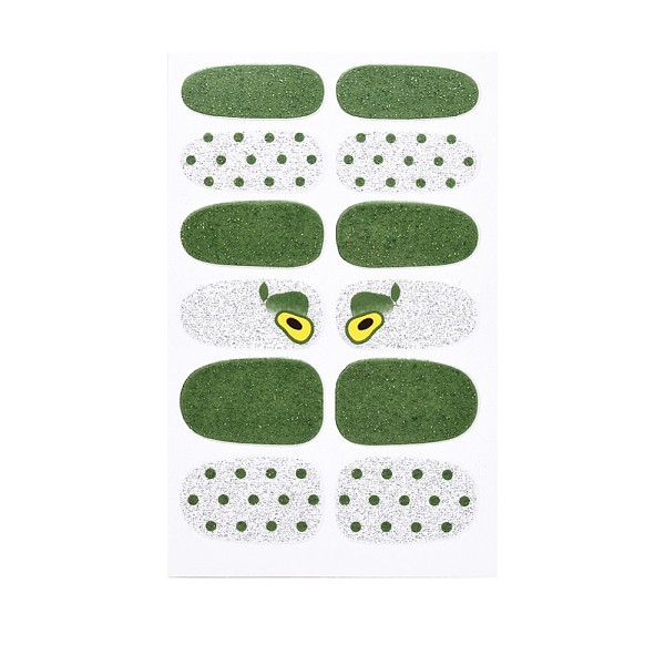 PandaHall Avocados & Strawberries & Flowers Full Cover Nail Art Stickers, Glitter Powder Decals, Self Adhesive, for Nail Tips Decorations..., Green
PandaHall Avocados & Strawberries & Flowers Full Cover Nail Art Stickers, Glitter Powder Decals, Self Adhesive, for Nail Tips Decorations..., Green
