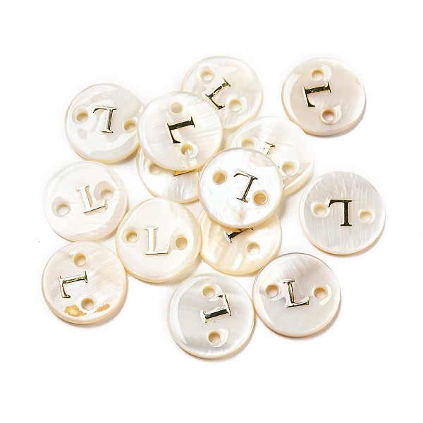 PandaHall Freshwater Shell Buttons, Flat Round , Letter L, 12x2mm, Hole: 1.6mm Shell Letter L
PandaHall Freshwater Shell Buttons, Flat Round , Letter L, 12x2mm, Hole: 1.6mm Shell Letter L