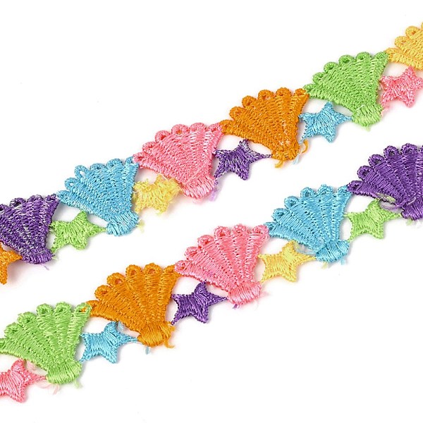PandaHall Scallop Shape Polyester Lace Trims, Embroidered Applique Sewing Ribbon, for Sewing and Art Craft Decoration, Colorful, 1 inch...
PandaHall Scallop Shape Polyester Lace Trims, Embroidered Applique Sewing Ribbon, for Sewing and Art Craft Decoration, Colorful, 1 inch...