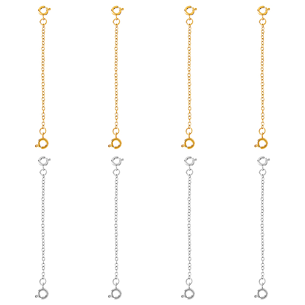 PandaHall SUPERFINDINGS 8Pcs 2 Colors Necklace Extenders 6.6cm 304 Stainless Steel Extender Chain with Spring Ring Clasps Jewelry Extenders...
PandaHall SUPERFINDINGS 8Pcs 2 Colors Necklace Extenders 6.6cm 304 Stainless Steel Extender Chain with Spring Ring Clasps Jewelry Extenders...