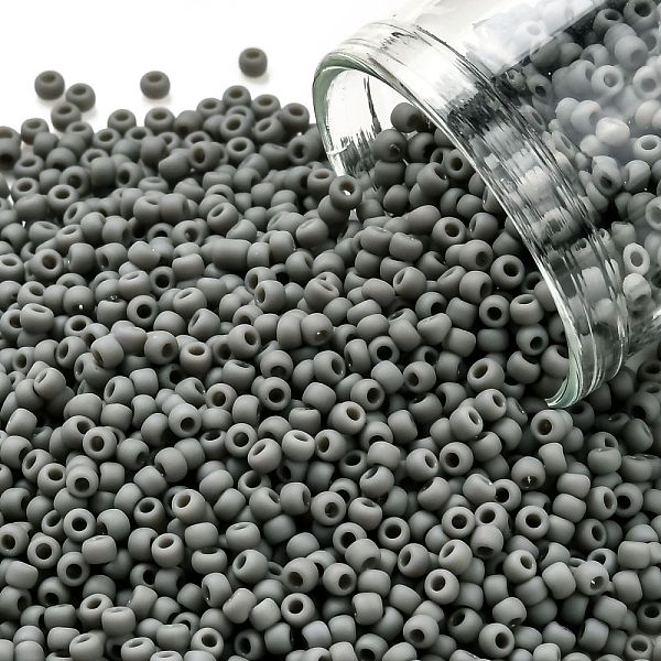 PandaHall TOHO Round Seed Beads, Japanese Seed Beads, (53DF) Opaque Frost Dark Gray, 11/0, 2.2mm, Hole: 0.8mm, about 1103pcs/10g Glass Gray
PandaHall TOHO Round Seed Beads, Japanese Seed Beads, (53DF) Opaque Frost Dark Gray, 11/0, 2.2mm, Hole: 0.8mm, about 1103pcs/10g Glass Gray