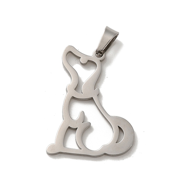 PandaHall 304 Stainless Steel Pendants, Laser Cut, Dog Charm, Stainless Steel Color, 27x19x1mm, Hole: 6x3mm 304 Stainless Steel Dog
PandaHall 304 Stainless Steel Pendants, Laser Cut, Dog Charm, Stainless Steel Color, 27x19x1mm, Hole: 6x3mm 304 Stainless Steel Dog