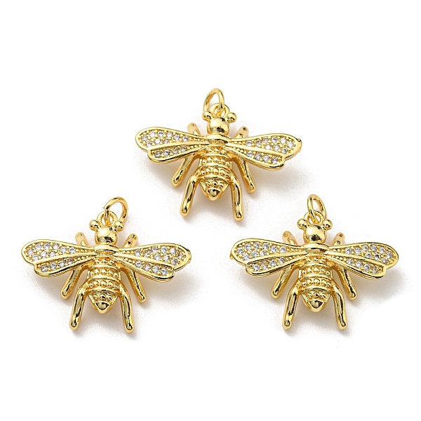 PandaHall Brass with Cubic Zirconia Pendants, Long-Lasting Plated, Lead Free & Cadmium Free, Bee, Real 18K Gold Plated, 17.5x24x5.5mm, Hole..., Clear
PandaHall Brass with Cubic Zirconia Pendants, Long-Lasting Plated, Lead Free & Cadmium Free, Bee, Real 18K Gold Plated, 17.5x24x5.5mm, Hole..., Clear