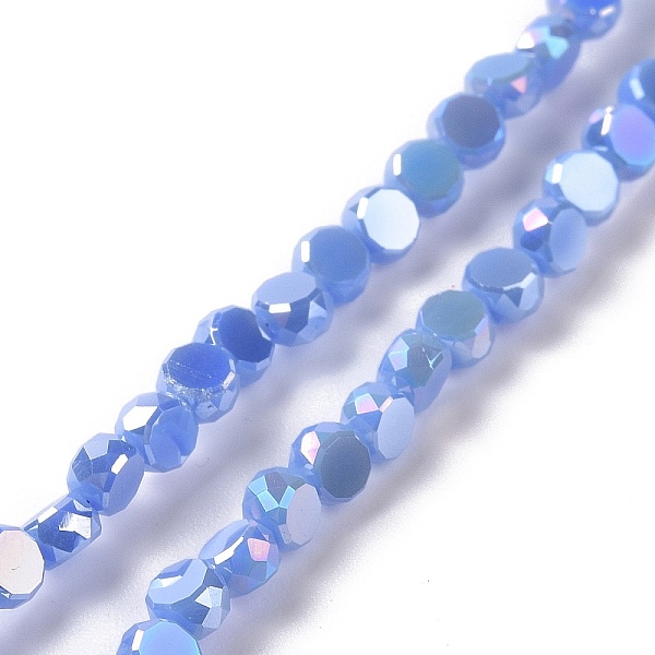 PandaHall Electroplate Glass Beads Strands, AB Color Plated, Faceted, Flat Round, Cornflower Blue, 4.5x3mm, Hole: 1mm, about...
PandaHall Electroplate Glass Beads Strands, AB Color Plated, Faceted, Flat Round, Cornflower Blue, 4.5x3mm, Hole: 1mm, about...