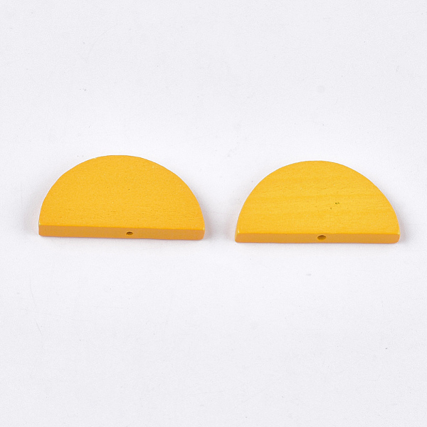 PandaHall Painted Natural Wood Beads, Semicircle, Gold, 15x30x4mm, Hole: 1.5mm Wood Half Round Gold
PandaHall Painted Natural Wood Beads, Semicircle, Gold, 15x30x4mm, Hole: 1.5mm Wood Half Round Gold