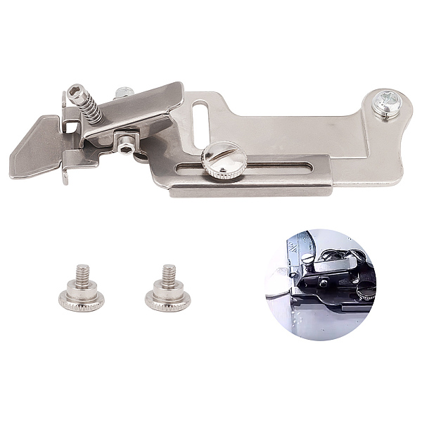 PandaHall Iron Sewing Machine Presser Foot with Screws, Snap On Sewing Machine Foot , Platinum, 110x38.5x25mm, Hole: 17x4mm Iron
PandaHall Iron Sewing Machine Presser Foot with Screws, Snap On Sewing Machine Foot , Platinum, 110x38.5x25mm, Hole: 17x4mm Iron