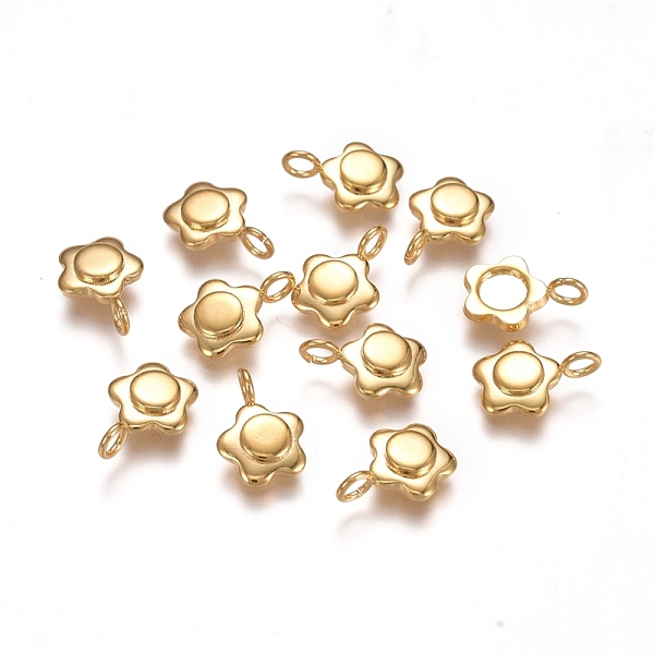 PandaHall 304 Stainless Steel Pendant Cabochon Settings, Plain Edge Bezel Cups, Flower, Golden, Tray: 4mm, 11x7.5x2mm, Hole: 2mm 304...
PandaHall 304 Stainless Steel Pendant Cabochon Settings, Plain Edge Bezel Cups, Flower, Golden, Tray: 4mm, 11x7.5x2mm, Hole: 2mm 304...