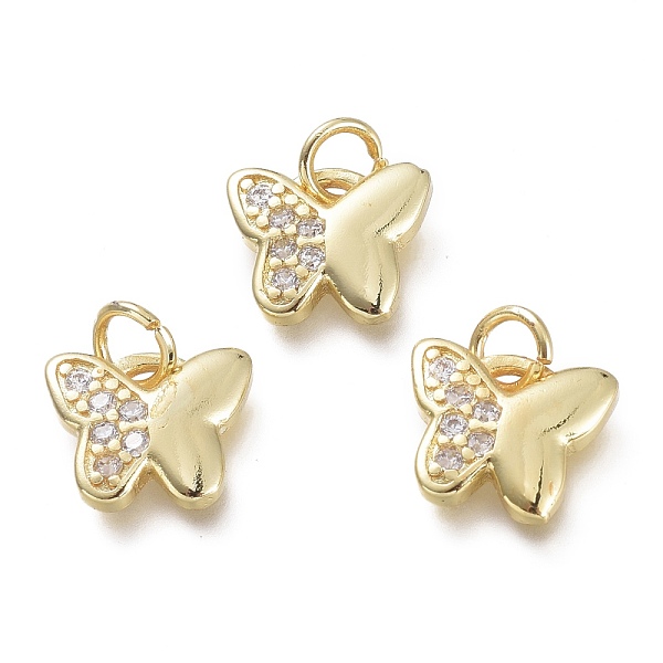 PandaHall Brass Micro Pave Clear Cubic Zirconia Pendants, with Jump Rings, Butterfly, Real 18K Gold Plated, 9x10.5x2mm, Hole: 3.5mm...
PandaHall Brass Micro Pave Clear Cubic Zirconia Pendants, with Jump Rings, Butterfly, Real 18K Gold Plated, 9x10.5x2mm, Hole: 3.5mm...