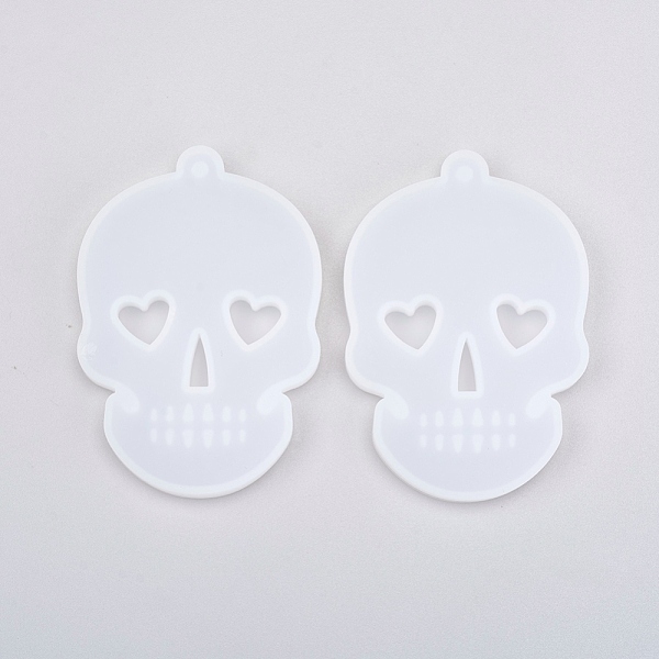 PandaHall DIY Silicone Hangtag Molds, Resin Casting Molds, for UV Resin, Epoxy Resin Pendant Jewelry Making, Skull, White, 80x55x8mm, Hole...
PandaHall DIY Silicone Hangtag Molds, Resin Casting Molds, for UV Resin, Epoxy Resin Pendant Jewelry Making, Skull, White, 80x55x8mm, Hole...