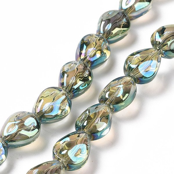 PandaHall Transparent Electroplate Glass Beads Strands, Rainbow Plated, Teardrop, Aquamarine, 11x9x6.6mm, Hole: 1.1mm, about 55pcs/strand..., Green
PandaHall Transparent Electroplate Glass Beads Strands, Rainbow Plated, Teardrop, Aquamarine, 11x9x6.6mm, Hole: 1.1mm, about 55pcs/strand..., Green